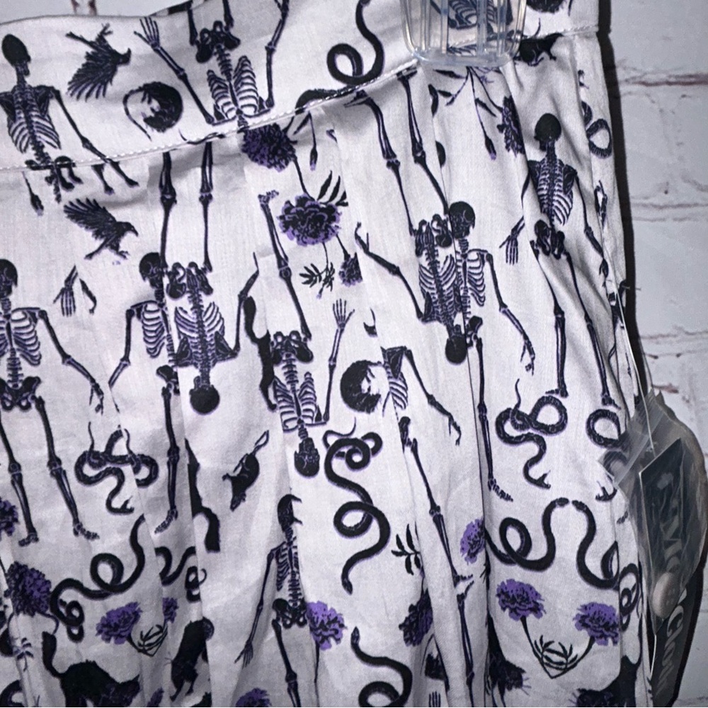Modcloth Scaredy Cat Halloween print skirt size‎ 6 NWT - Picture 3 of 8